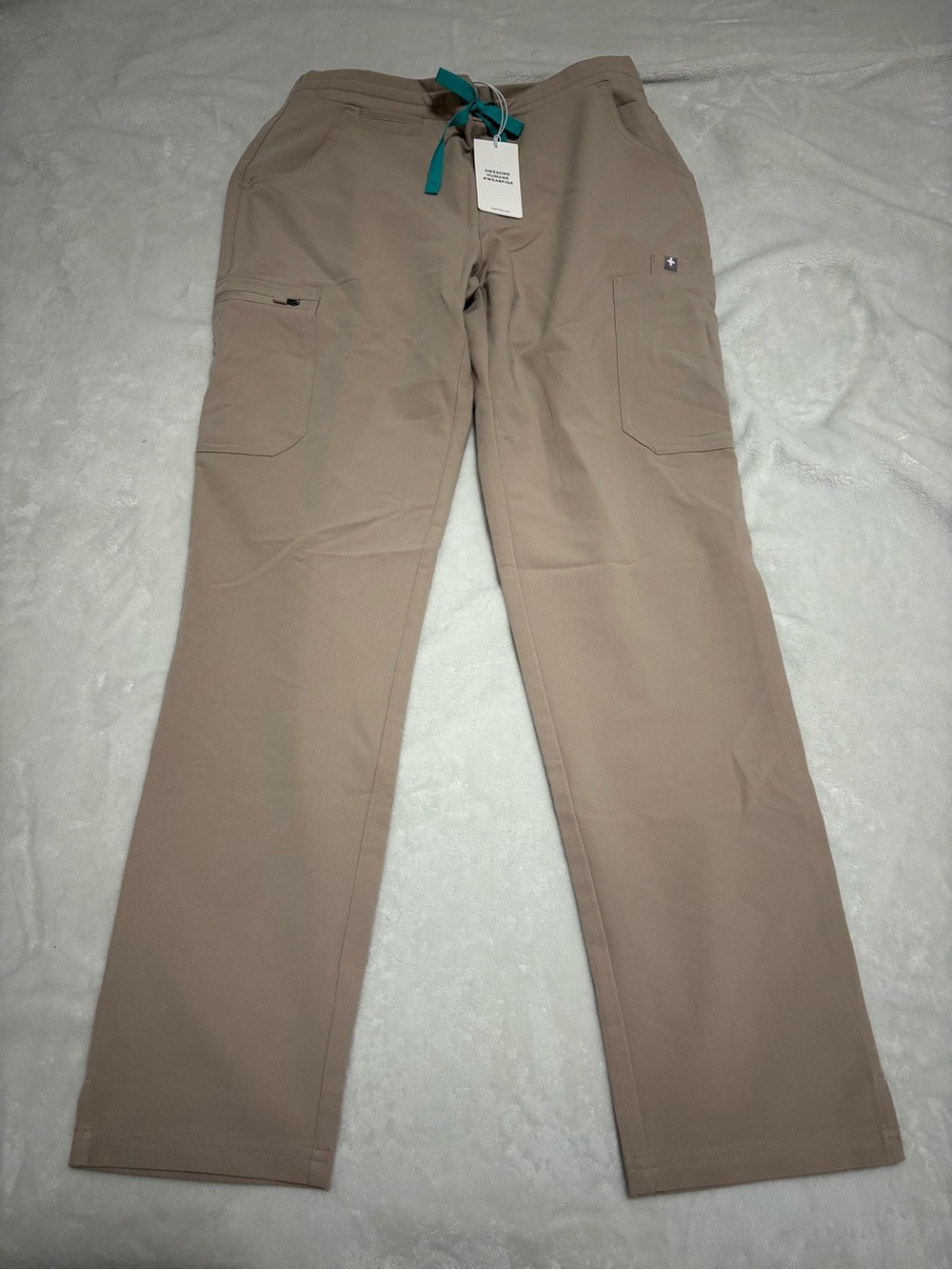 FIGS S Beige Yola Scrub Pants